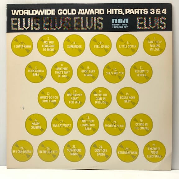 Worldwide Gold Award Hits Parts 3 & 4 (USED LP)