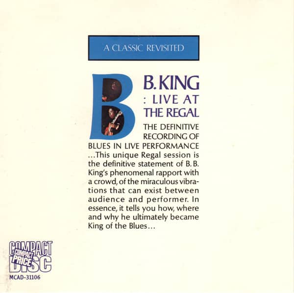 LIVE AT THE REGAL (CD)