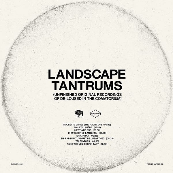 LANDSCAPE TANTRUMS (NEW LP)