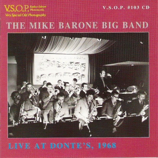 MIKE BARONE BIG BAND LIVE AT D (CD)