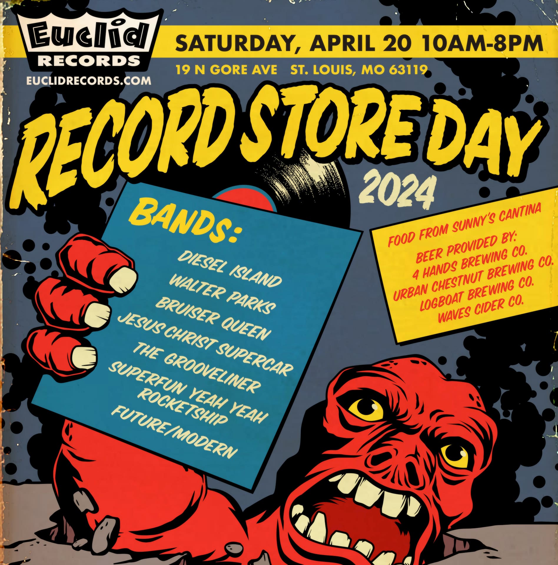 Record Store Day 2024 The Bands, The Food, The Libations Euclid Records